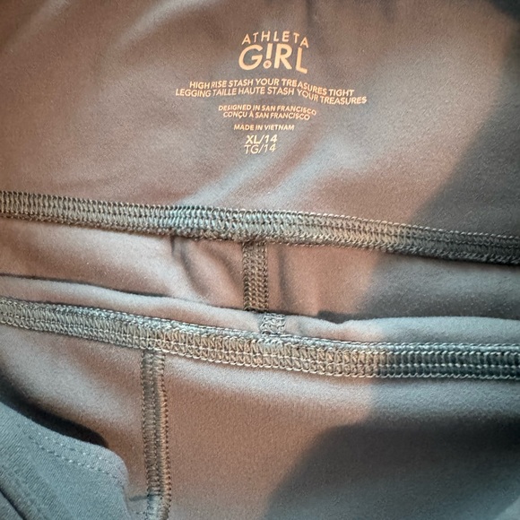 Athleta Kids' Blue and Purple  Leggings - Picture 2 of 7